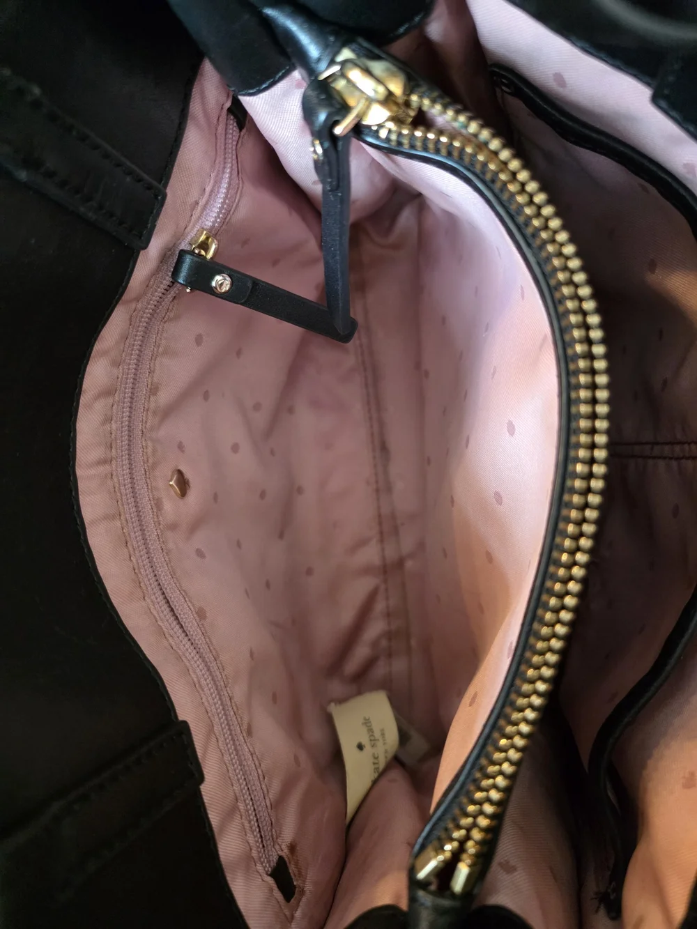 kate spade Snake Embossed Leather Tote in Beige & Black